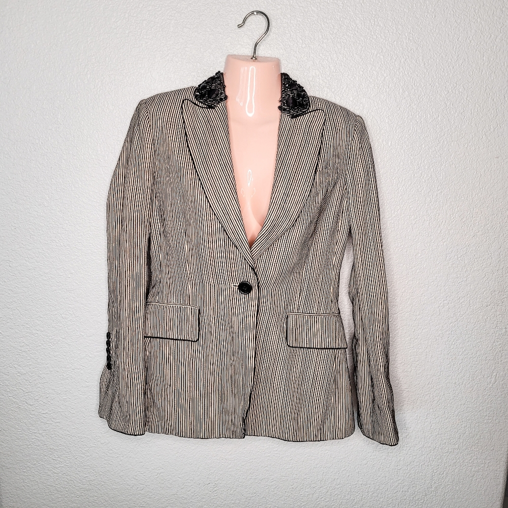 BCBGMAXAZRIA Striped Blazer